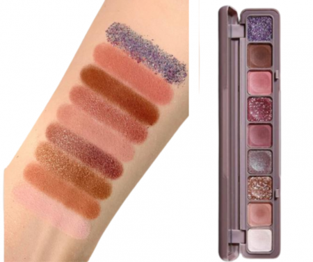 PALETE - Paleta Farduri cu 9 Culori, Mate si Sidefate, Rezistente si Pigmentate, Lameila