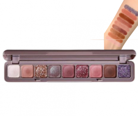 Paleta Farduri cu 9 Culori, Mate si Sidefate, Rezistente si Pigmentate, Lameila [1]