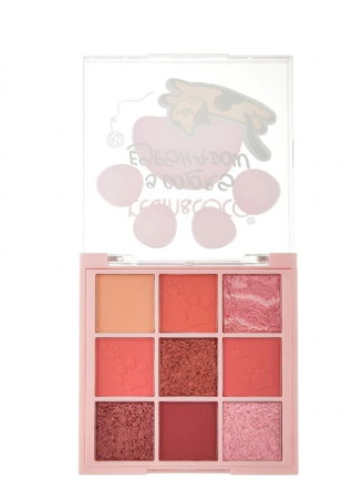 PALETE - Paleta Farduri Rose cu 9 Culori Pigmentate, Mate si Sidefate, KEVIN & COCO, Varianta A