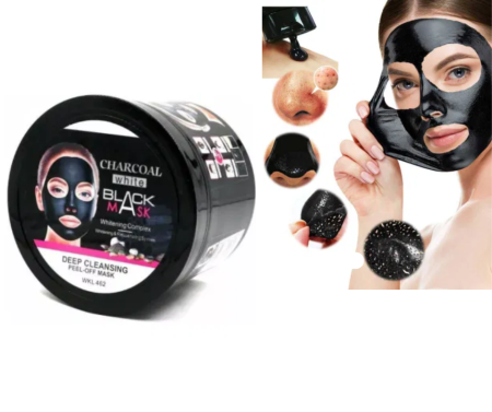 SKINCARE - Mască peel-off neagră Charcoal Black Mask Wokali 300g – curățare profundă, îndepărtare puncte negre și efect iluminator antirid