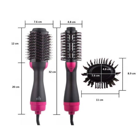 Perie Electrica de Par pentru Volum, Ceramica, 3 Setari de Temperatura, 1000W [3]