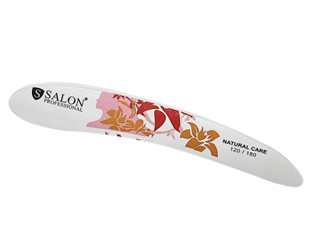 LAC UNGHII - ilă pentru unghii Salon Professional cu granulație 120/180,  formă de banană.