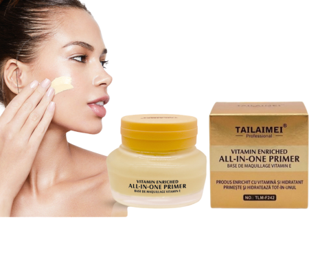 PRIMER - Primer pentru machiaj  cu vitamina E, All In One, TLM Professional, 50g