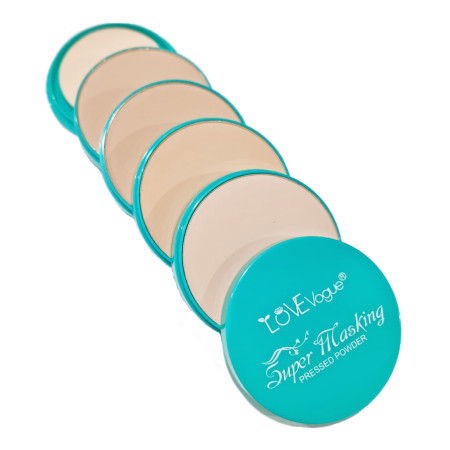 PUDRA - Pudra compacta 5in1, Matte Face Pallete, 4 nuante si burete pentru pudra