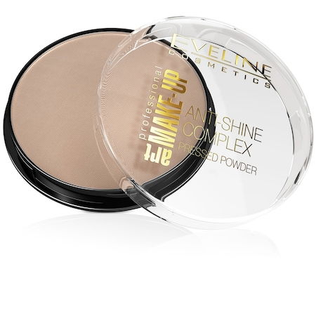 Pudra Anti-Shine Complex pentru fixarea machiajului, Eveline Cosmetics, 32 Natural [1]