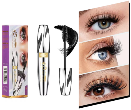 MACHIAJ - Rimel 4D pentru Alungire si Curbare, Black Mascara, 8 g, O'CHEAL