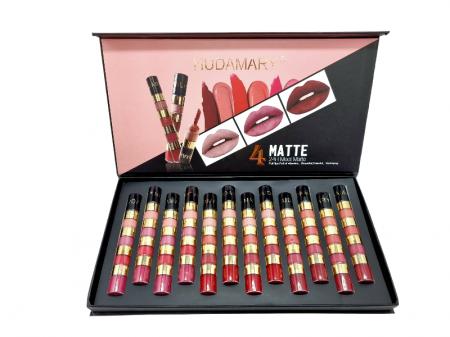 Ruj Lichid Mat cu 4 nuante, 24h Long Lasting, 4 in 1 [7]