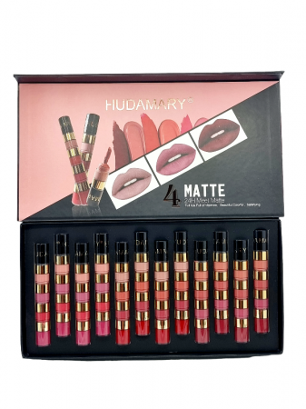 Ruj Lichid Mat cu 4 nuante, 24h Long Lasting, 4 in 1 [3]