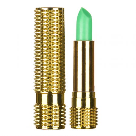 Ruj verde care isi schimba culoarea,  rezistent la transfer [1]