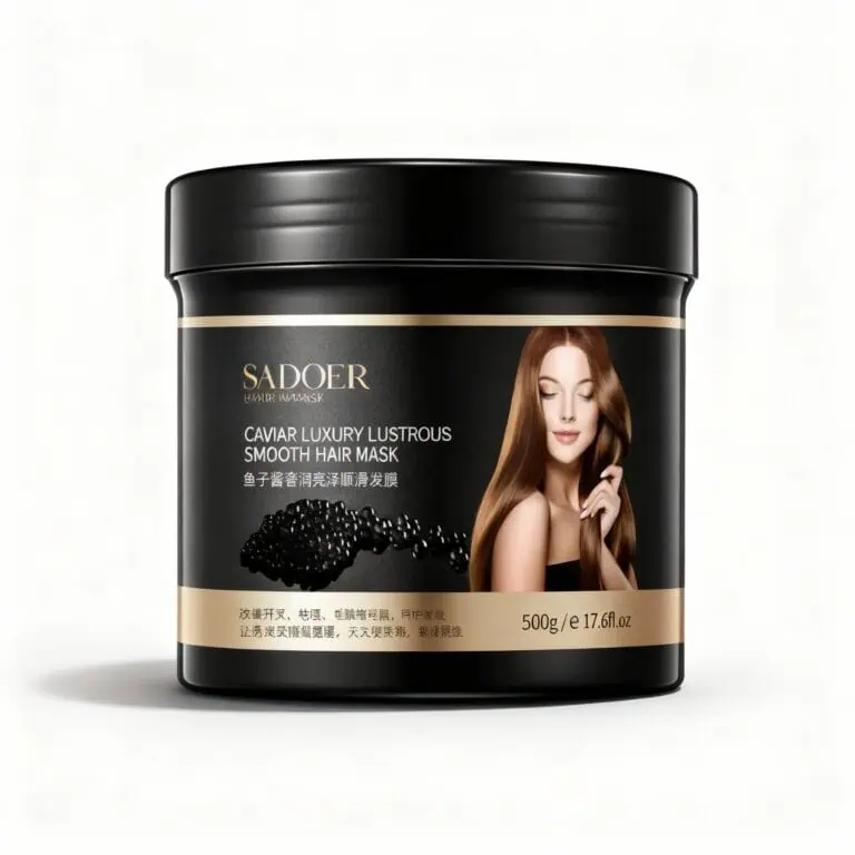 INGRIJIRE PAR - Mască de Păr Sadoer Caviar Luxury Lustrous Smooth - Tratament Reparator, Hidratant și Netezitre, 500g