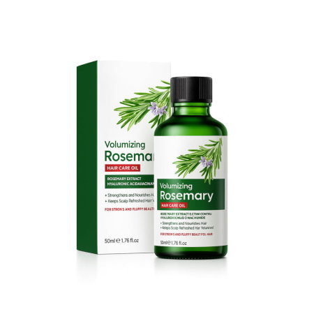 INGRIJIRE PAR - Ulei de Păr Fortifiant cu Rozmarin, Acid Hialuronic și Vitamina E, pentru Regenerare și Volum, Sadoer, 50ml