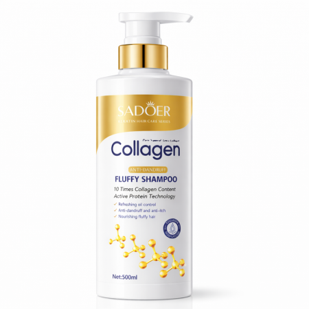 INGRIJIRE PAR - Sampon cu 10 x Colagen, Anti-Mătreață și pentru Curățare Profundă, Sadoer, 500ml