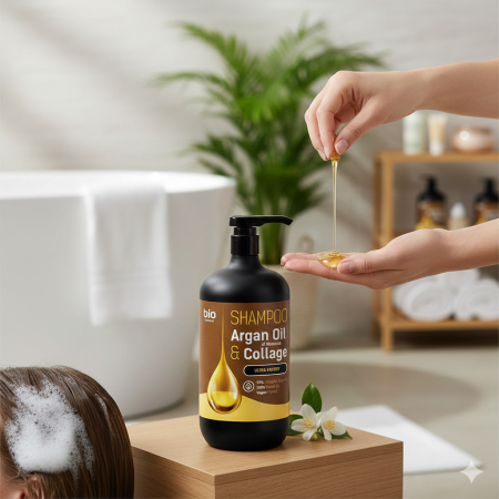 Sampon cu ulei de argan si colagen, pentru regenerare, 946 ml, BioNaturell [2]