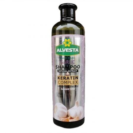 INGRIJIRE PAR - Sampon par, impotriva caderii parului si pentru crestere rapida, cu Usturoi si  Keratina, 700 ml