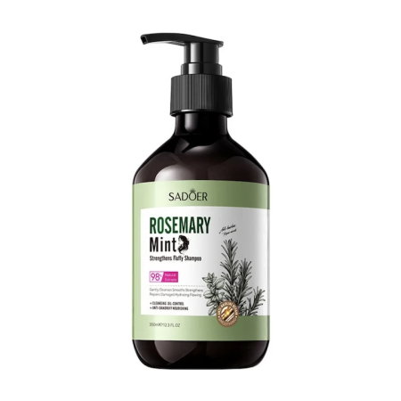 INGRIJIRE PAR - Sampon fortifiant Sadoer Rosemary Mint 350ml cu 98% Extracte Naturale de Rozmarin si Menta – Oil-Control, Anti-Dandruff, fortifiere fir si volum extra-dimensional
