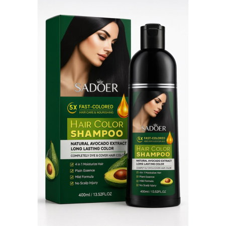INGRIJIRE PAR - Sampon Nuantator cu Extract de Avocado, Negru Natural, 400ml, Sadoer