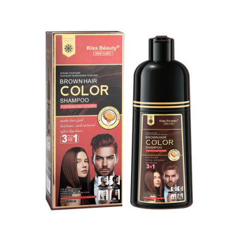 INGRIJIRE PAR - Sampon Nuantator cu Ulei de Argan, Maro Castaniu, 420ml, Kiss Beauty