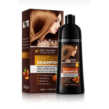 INGRIJIRE PAR - Sampon Nuantator cu Ulei de Argan, Maro Castaniu, 500 ml, Sadoer