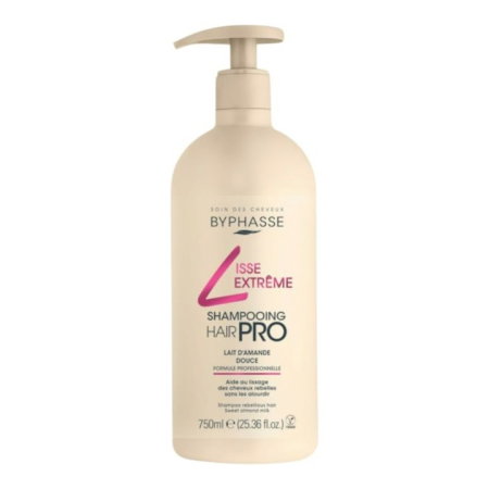 INGRIJIRE PAR - Sampon pentru Par Rebel, Efect de Netezire si Stralucire, cu Lapte de Migdale Dulci, Byphasse, 750ml