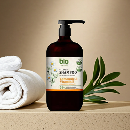 Sampon pentru regenerarea parului, cu Musetel si Vitamina E, Bio Naturell, 946ml [2]