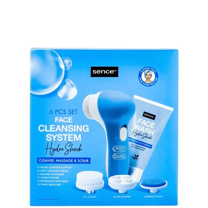 Ingrijirea tenului - Set pentru curatarea fetei (Aparat+Accesorii+gel de curatare) Hydro Shock, Sence Beauty