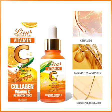 Ser Antirid cu Vitamina C si Collagen, Iluminare si Hidratare, Liru, 30 ml [4]