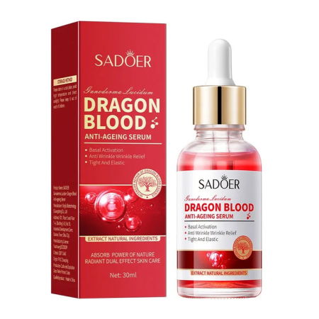 Ingrijirea tenului - Ser Antirid cu Dragon Blood, Iluminare si Hidratare, Sadoer, 30ml