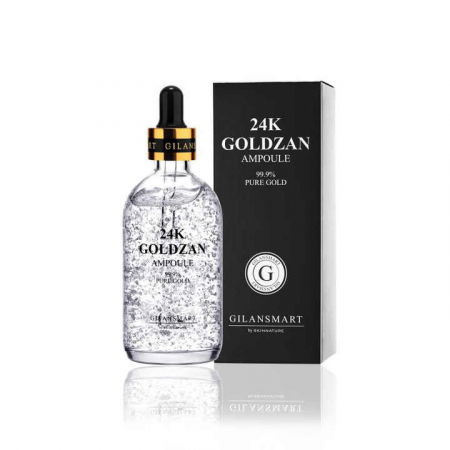 Ingrijirea tenului - Ser Antirid cu Foite Platina 24K si Acid Hialuronic, 99.9% Pure Platinum, Goldzan By SkinNature, 100 ml