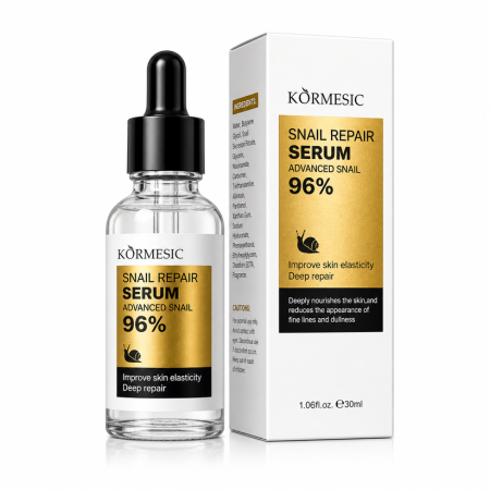 Toate Produsele Ingrijirea Tenului - Ser Antirid si Hidratant cu Extract de Melc, Snail Repair Serum 96%, Kormesic, 30ml