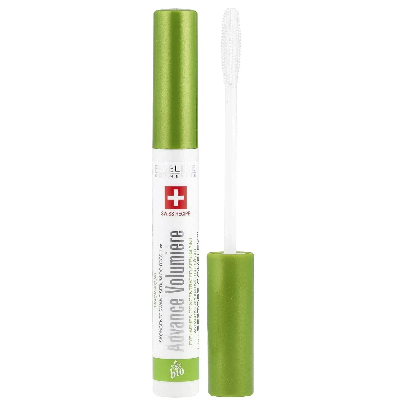 Ser pentru cresterea genelor si baza pentru rimel, 3in1 Advance Volumiere, Eveline Cosmetics, 10ml [5]