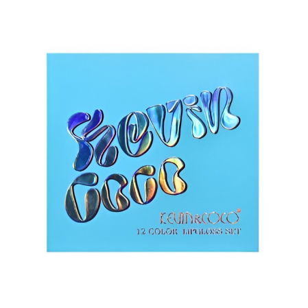 Set 12 Lip Gloss, Luciu de buze rezistent, nuante rose si nude, KEVIN & COCO [2]