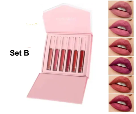 SETURI - Set 6 Rujuri Mate Rezistente, Matte Liquid Lipstick, HANDAIYAN