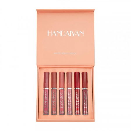 Set 6 Rujuri Mate Rezistente, Matte Liquid Lipstick, Handaiyan [2]