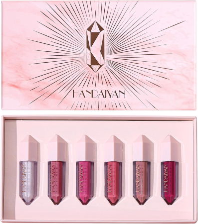 Set 6 Rujuri Rezistente, Matte si Lip Gloss, Handaiyan [7]