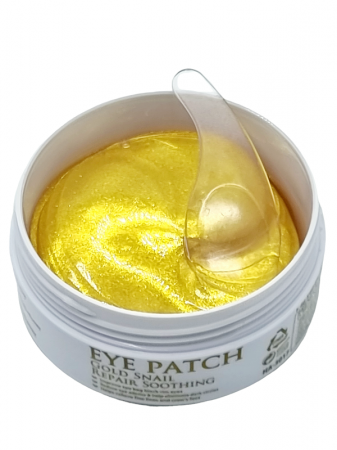 Set 60 Masti pentru Ochi, Gold Snail, cu Extract de Melc, Colagen, Hidrogel si Spirulina [7]