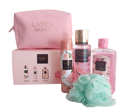 SETURI - Set Cadou cu 4 produse pentru corp, Borseta Roz, Lady's Secret