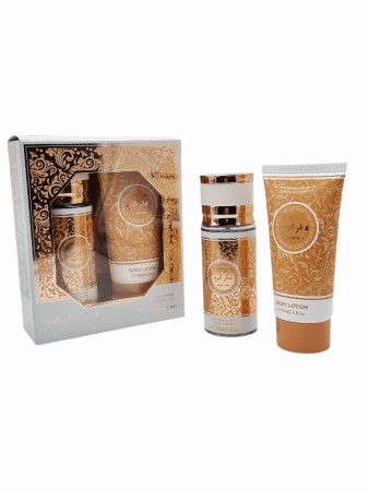 SETURI - Set Cadou pentru femei, 2 produse cu Parfum Arabesc si Lotiune corp, Rosed Attar