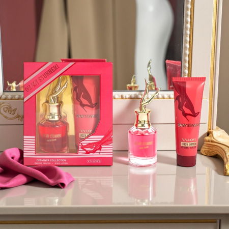 SETURI - Set Cadou pentru femei, 2 produse cu Parfum si Lotiune corp, Oh My Stunner!