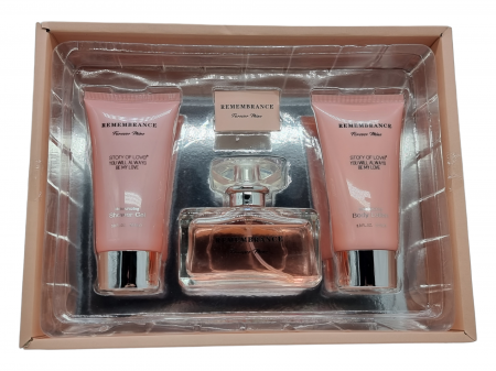 Set Cadou pentru femei, 3 piese cu Parfum, body lotion si shower gel, Remembrance [5]