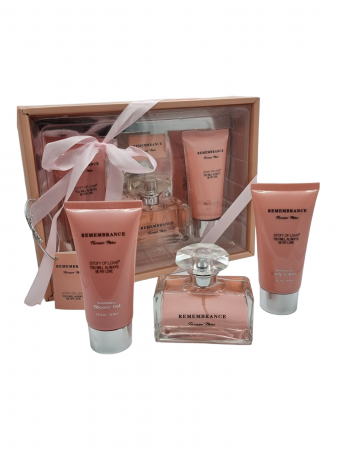 SETURI - Set Cadou pentru femei, 3 piese cu Parfum, body lotion si shower gel, Remembrance