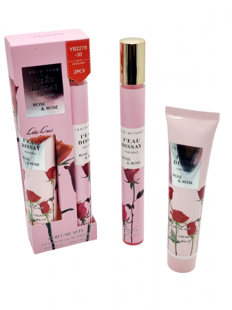 Set Cadou pentru femei cu Mini Parfum si Crema de maini, Rose, 2*35ml [2]