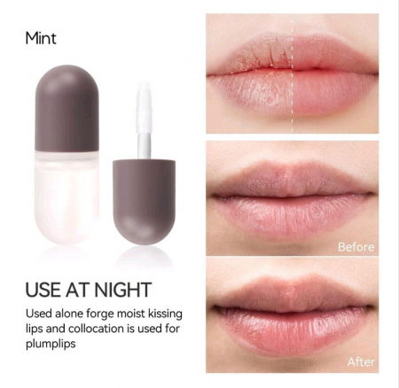 Set Luciu pentru marirea buzelor si hidratare intensa, Lip Plumper Kiss Beauty, Day And Night, 2 bucati x 3ml [7]