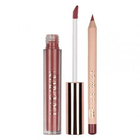 Set Ruj lichid mat si Creion, Liquid Matte Lipstick, 08, HANDAIYAN [1]