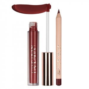 Set Ruj lichid mat si Creion, Liquid Matte Lipstick, 12, HANDAIYAN [1]
