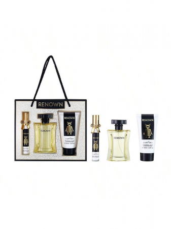 INGRIJIRE CORP - Set Cadou pentru femei, 3 piese cu Parfum, body lotion si mini parfum, Renown