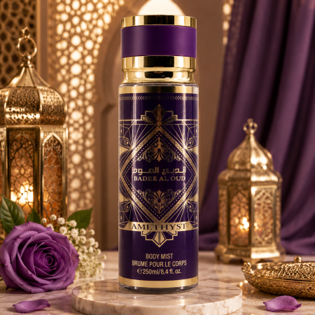 Parfumuri - Spray Arabesc pentru corp, Amethyst, Persistent, Badee Al Oud, 250 ml