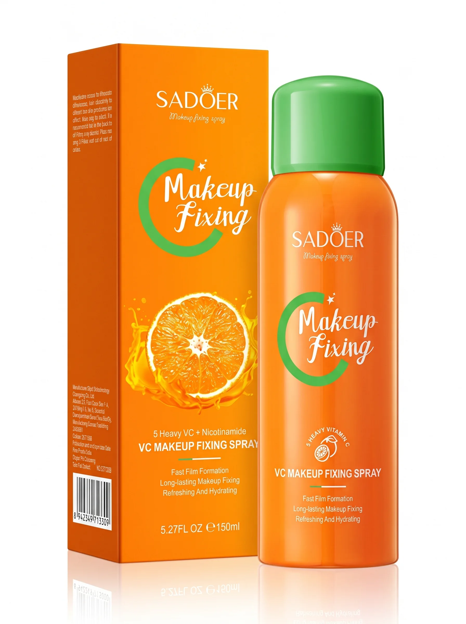ILUMINATOR - Spray pentru fixarea machiajului cu Vitamina C, Sadoer, 150ml