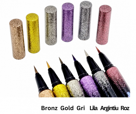 EYELINER/TUS - Tus/Eyeliner cu sclipici rezistent la transfer, Starlight Flash Point Million Pauline