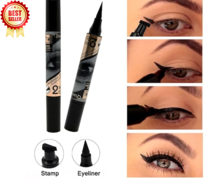 Tus/Eyeliner cu stampila, negru,  Qiaoanna