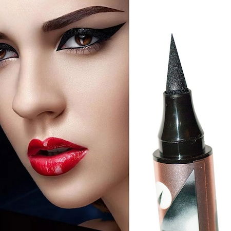 Tus/Eyeliner cu stampila, negru,  Qiaoanna [4]